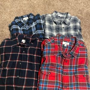 Bundle of 4 Sonoma Flannels. Size X-LARGE